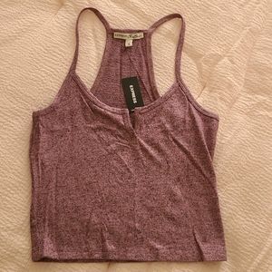 Express Cropped Marbled Top